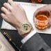 Hand-Studded Diamonds Analog Gold Silver Two Tone Round Diamond Chronograph Watch For Men