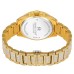 Hand-Studded Diamonds Gold Plated Latest Dial Premium Luxury Design Stainless Steel Strap Analog Party Watch For Men